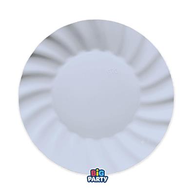 PIATTI IN CARTA WAVY CELESTE BABY 25 CM 6 PZ