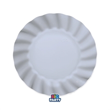 PIATTI IN CARTA WAVY CELESTE BABY 20 CM 6 PZ