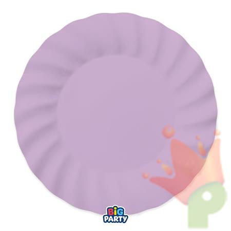 PIATTI IN CARTA WAVY LILLA 30 CM 6 PZ