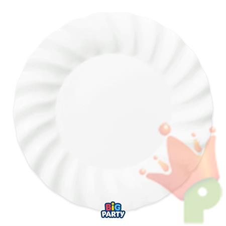 PIATTI IN CARTA WAVY BIANCO 30 CM 6 PZ