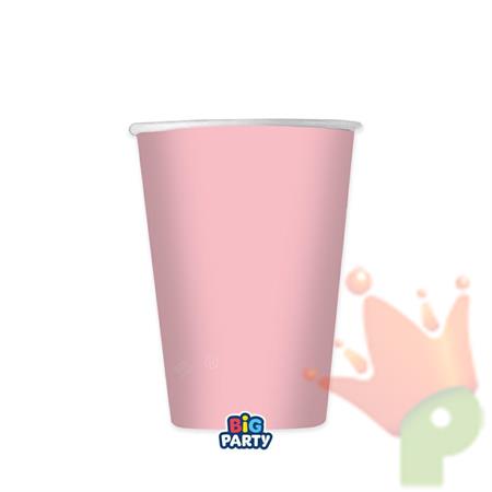 BICCHIERI IN CARTA WAVY ROSA BABY 250 CC 6 PZ