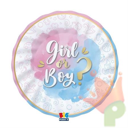 PIATTI GENDER REVEAL 25 CM 8 PZ