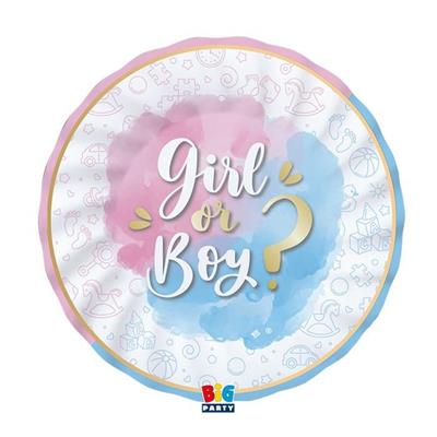 PIATTI GENDER REVEAL 25 CM 8 PZ