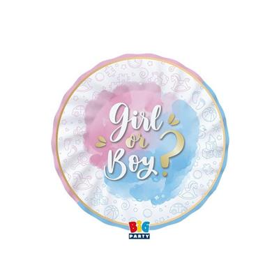 PIATTI GENDER REVEAL 20 CM 8 PZ