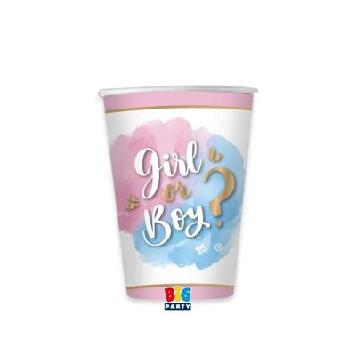 BICCHIERI GENDER REVEAL 250 CC 8 PZ