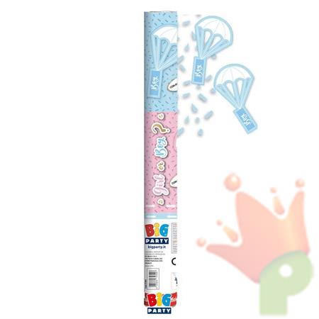 SPARACORIANDOLI GENDER REVEAL BOY CON PARACADUTE 60 CM