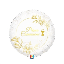 PALLONCINO MYLAR PRIMA COMUNIONE ELEGANT 45 CM