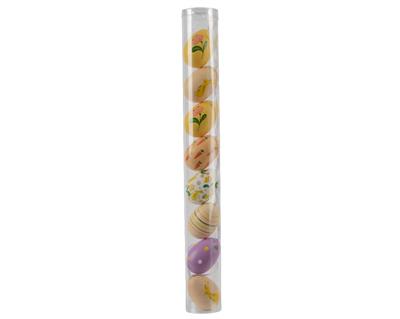 UOVA DA APPENDERE IN POLISTIROLO DECORATO 8 PZ 5 CM