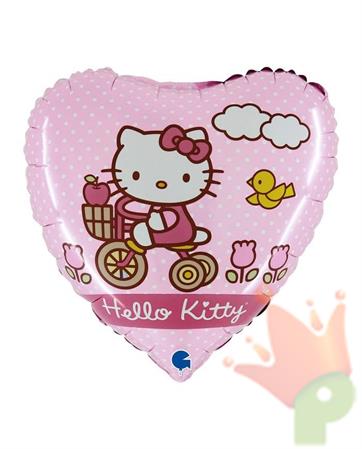 PALLONCINO MYLAR CUORE HELLO KITTY 36X36 CM