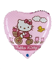PALLONCINO MYLAR CUORE HELLO KITTY 36X36 CM