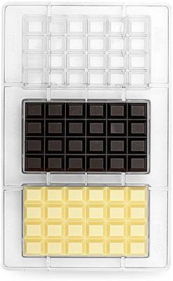 STAMPO TAVOLETTA CIOCCOLATO 100 GR 3 CAVITA' 12,7X7,2XH.11 CM