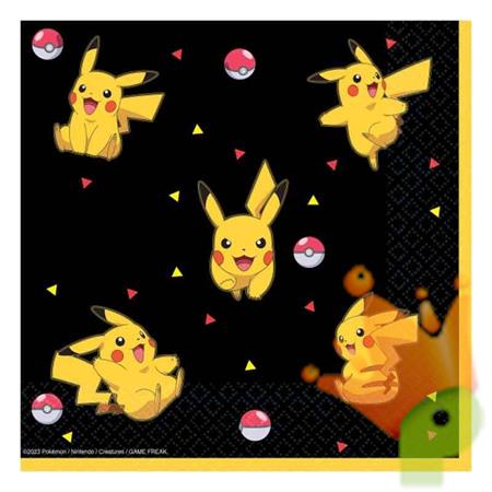 TOVAGLIOLI POKEMON 33X33 CM 16 PZ