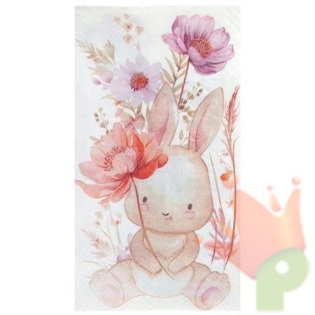TOVAGLIOLI DECORO PASQUA CONIGLIETTO 33X40 CM 20 PZ