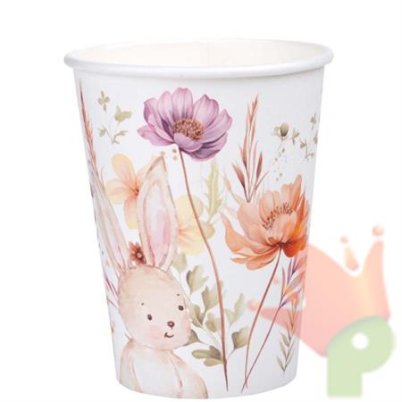 BICCHIERI DECORO PASQUA CONIGLIETTO 10 PZ 27 CL