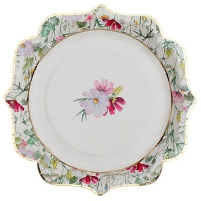 PIATTI FLOREALI PASQUA 21 CM 10 PZ