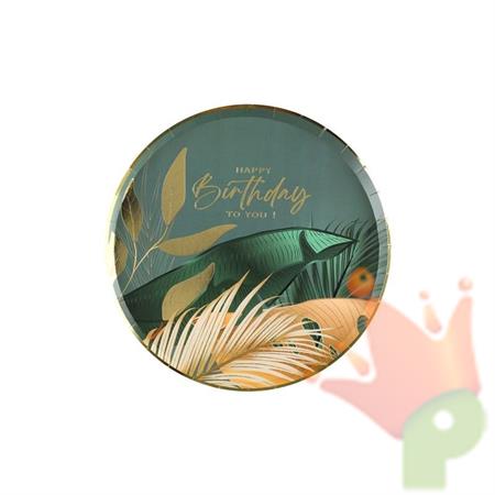 PIATTI HAPPY BIRTHDAY GIUNGLA 22,5 CM 10 PZ