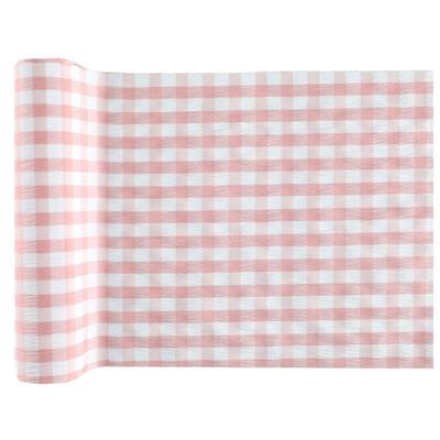 RUNNER DA TAVOLO VICHY ROSA 26CMX3MT