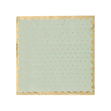 TOVAGLIOLI VERDE SALVIA POIS ORO 25X25 20 PZ