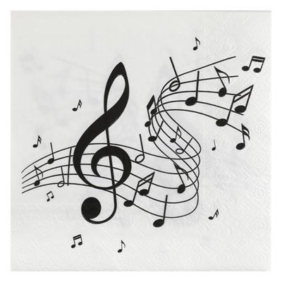 TOVAGLIOLI NOTE MUSICALI 33X33 20 PZ