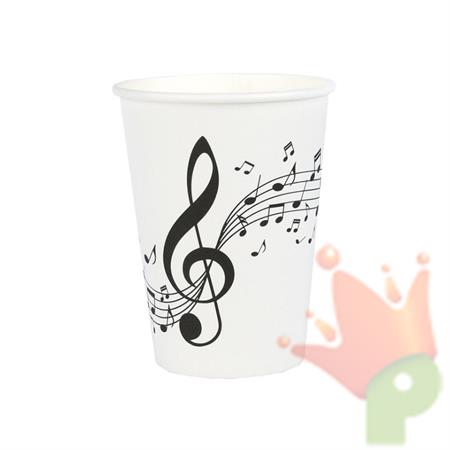 BICCHIERI NOTE MUSICALI 10 PZ 27 CL