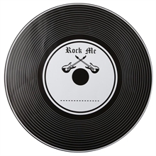 TOVAGLIETTA DISCO IN VINILE 34 CM 6 PZ