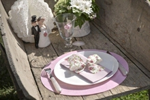 TOVAGLIETTE ROTONDE ROSA 34 CM 50 PZ