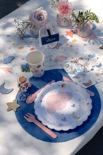 TOVAGLIETTE ROTONDE BLU NAVY 34 CM 50 PZ