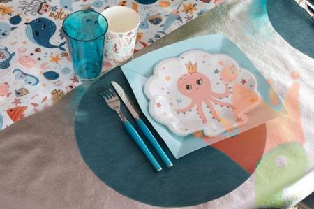 TOVAGLIETTE ROTONDE BLU 34 CM 50 PZ