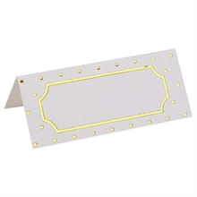 SEGNAPOSTO IN CARTA BIANCO POIS 7X3 CM 10 PZ