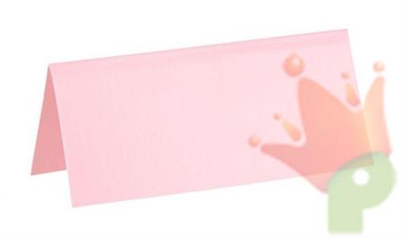 SEGNAPOSTO IN CARTA ROSA 7X3 CM 10 PZ