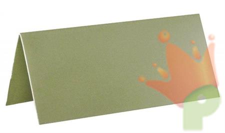 SEGNAPOSTO IN CARTA VERDE OLIVA 7X3 CM 10 PZ