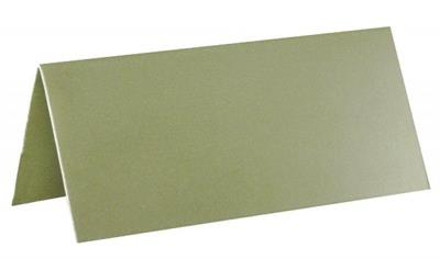 SEGNAPOSTO IN CARTA VERDE OLIVA 7X3 CM 10 PZ