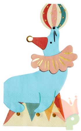 TOVAGLIOLI FOCA CIRCO 11X17 CM 12 PZ
