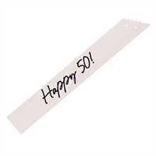 FASCIA PREMIO HAPPY 50 CREMA 76 CM