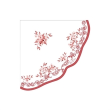 TOVAGLIOLI CON SMERLO RED POTTERY FLOREALE 33X33 CM 16 PZ