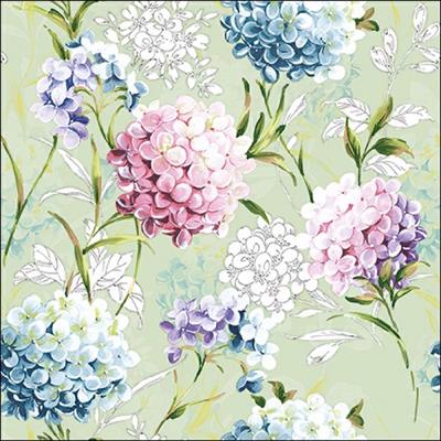TOVAGLIOLI TEMA FIORI PRIMAVERILI 33X33 CM 20 PZ