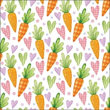 TOVAGLIOLI CAROTE E CUORI 33X33 20 PZ