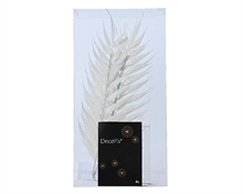 FOGLIA BIANCO GLITTER 4 PZ