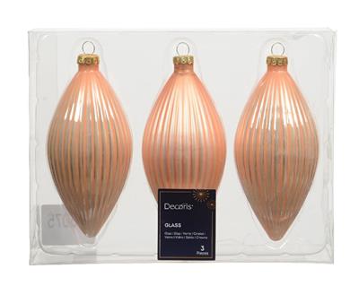 PENDENTI NATALIZI IN VETRO PESCA 3 PZ