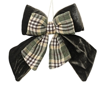 FIOCCO IN VELLUTO VERDE ROSMARINO SCOZZESE