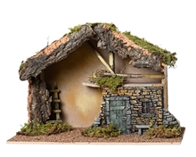 CAPANNA PER NATIVITA' IN LEGNO H.32X48X22 CM