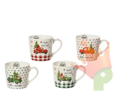 TAZZA NATALIZIA IN PORCELLANA 1 PZ ASSORTITO