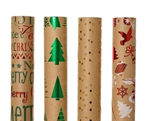 CARTA REGALO KRAFT NATALIZIA 150X70 CM