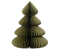 ALBERO DI NATALE IN CARTA NIDO D'APE VERDE H.60X48CM