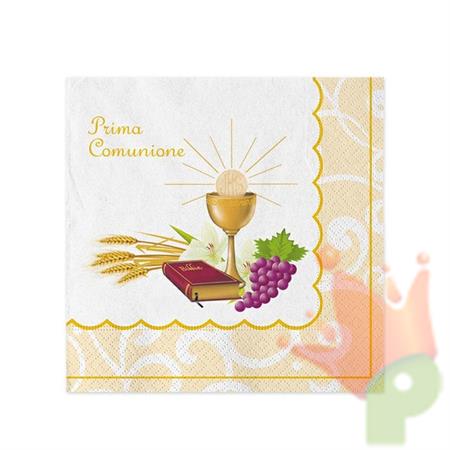 TOVAGLIOLI 25X25CM LA MIA COMUNIONE 20PZ