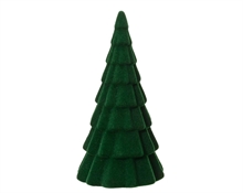 ALBERO DI NATALE IN POLISTIROLO FLOCCATO VERDE 50X28,3 CM