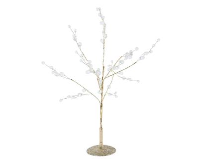 ALBERO ORO CON PERLINE H.60X30 CM