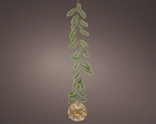 GHIRLANDA CON PALLINA LUMINOSA 30 MICROLED BIANCO CALDO 14 CM A