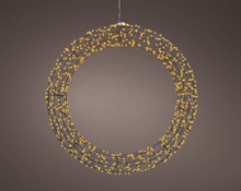 GHIRLANDA DI MICROLED LUCE CALDA CLASSICA 720 LED 58X58X7,5CM