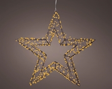 STELLA IN METALLO CON 720 MICROLED LUCE CALDA CLASSICA 58X58X7CM